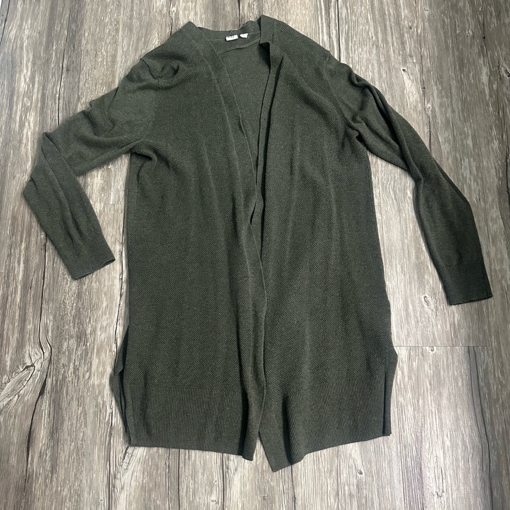 Gap Longline Open Front Cardigan size Large